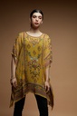 Golden Mosaic Farasha with Digital Print and Swarovski Embellishments